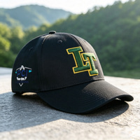 Gorra de Béisbol Estructurada de 6 Paneles HBA55 de Primera Calidad, 100% Algodón, Unisex, Ajustable, con Logotipo Bordado Personalizado, Protección Solar para Exteriores