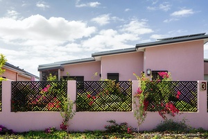 Evler için 6x8 küçük bahçeler 3d beyaz malzeme açık yüksek kaliteli alüminyum post alüminyum çit kafes amp kapıları eskrim - Product Image 4