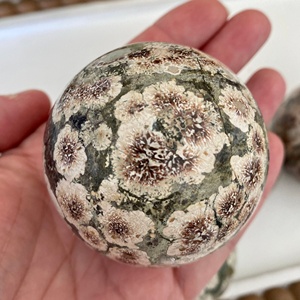 Esfera de Ágata Verde de Estilo Bohemio de Alta Calidad al por Mayor, Piedra de Cristal Natural para Decoración del Hogar Única y Regalos Navideños - Product Image 5