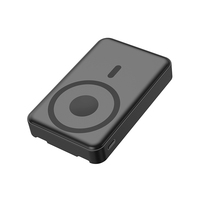 Banque d'alimentation mobile sans fil magnétique 10000mAh PD20W avec câbles de charge doubles intégrés, batterie Li-polymère, support de batterie