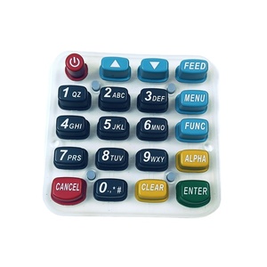 Nhà máy sản xuất thiết kế không thấm nước P + r cao su bàn phím Silicone bàn phím với nhựa key cap cho POS Máy - Product Image 4