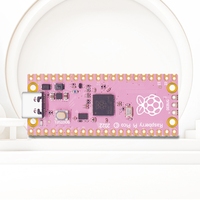 Untuk Papan Pengembangan Raspberry Pi Pico RP2040 Dual-Core 264KB Mikrokomputer Daya Rendah Antarmuka USB-C Lapisan ENIG Warna Pink