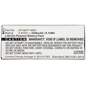 แบตเตอรี่9.12Wh 3.8V 2400mAh สำหรับ Ci SCO CP-8821 CP-8821-EX-K9-BUN CP-8821-K9-BUN 74-102376-01 CP-BATT-8821 GP-S10-374192-010H - Product Image 1