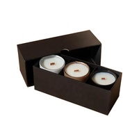 Scatola di Lusso Personalizzata per Candele con Coperchio a Conchiglia in Carta Rigida Stampata e Logo Personalizzato