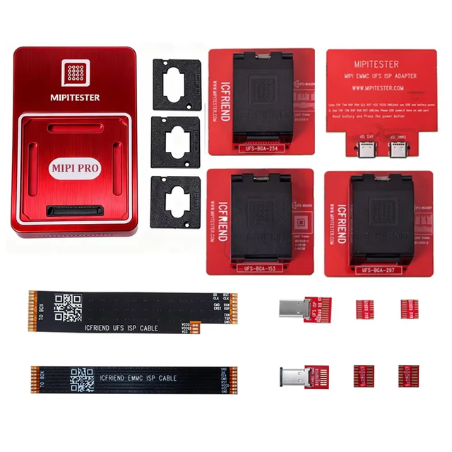MiPi Plus Box UFS EMMC Chip Programmer for Mobile Repair with BGA153 BGA254 BGA297 Sockets
