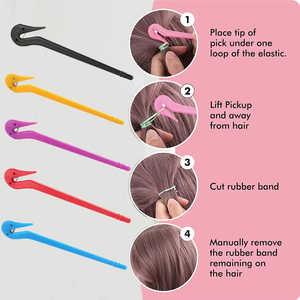 Tagliacoda Elastico Monouso per Capelli, Strumento per Rimuovere i Fermacoda, Accessorio per Capelli per Bambini, Misura Standard - Product Image 4