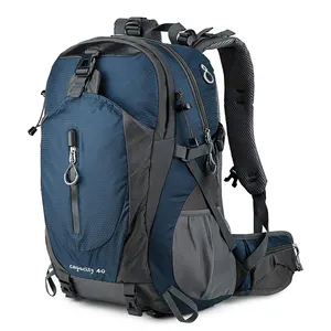Custom Unisex Hiking Backpack 40L Waterproof Lightweight Hiking Camping Travel Backpack For Men Women