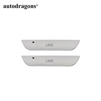 Lumière d'ambiance sans fil pour pédale de porte de voiture, LED RGB, logo de voiture, lumière de bienvenue, lumière ambiante, plaque de protection de pédale, lampe décorative personnalisée