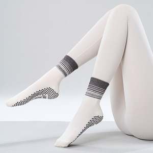 Custom Logo Pilates <b>Socks</b> High Quality Design Youth Women Knitted Crew Yoga <b>Sock</b> Fitness Anti Slip <b>Grip</b> Yoga <b>Sock</b> OEM - Product Image 3