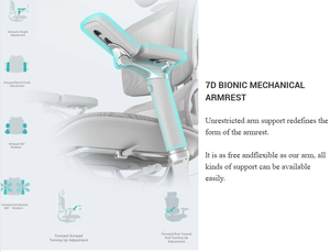 Premium Mesh Chair With 4-Stage Gas Lift 7D Armrests Lumbar Support High-end Mesh Chair With <b>Footrest</b> and Mesh Seat APL-WIM01 Bo - Product Image 3
