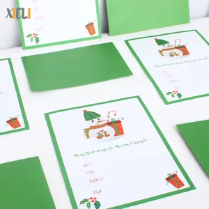 Xieliクリスマスパーティーホリデーシーズンパーティーギャザリング招待状封筒付きグリーティングカード