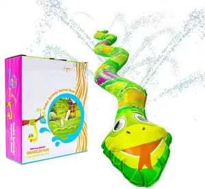 Mainan Air Penyiram Ular Luar Ruangan Bayi Laki-laki Perempuan dan Anak-anak Sempurna untuk Taman Air Tiup Luar Ruangan Menyenangkan