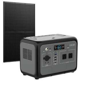 สถานีไฟฟ้าพกพาฉุกเฉิน 800W/512Wh แผงโซลาร์เซลล์ MPPT LiFePO4 อินเวอร์เตอร์ Pure Sine Wave ไฟฉาย /AU/US/UK จัดส่งรวดเร็ว - Product Image 1
