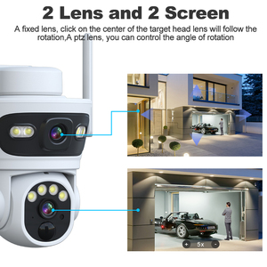 6MP Wifi năng lượng mặt trời Máy ảnh 5 Wát panel năng lượng mặt trời 9000mAh pin hình người zoomorphic theo dõi IP66 không thấm nước <span class=keywords><strong>camera</strong></span> an ninh trong nhà ngoài trời - Product Image 5