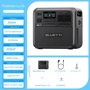 Xách tay 600W 800W 1000W 2000W 2200W 3 KW 5KW pin năng lượng mặt trời Máy phát điện nhà cắm trại khẩn cấp sao lưu Trạm điện - Product Image 2