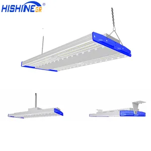 Hishine Hoge Lumen Efficiary Industrie Magazijn Hoogbouw Lineaire Licht 150W Led Showroom Hoge Bay Verlichting Indoor
