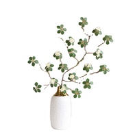 AL-5901 jardin chinois tissu de soie artificielle 120CM Lotus plante feuille verte avec fleur pour la vente en gros