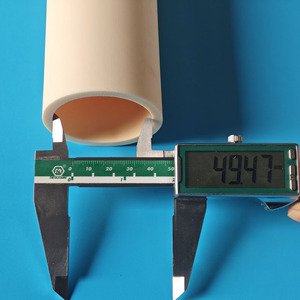 Tube en céramique d'alumine à extrémité fermée 40x34x400mm, gaine de protection isolante <span class=keywords><strong>pour</strong></span> analyseur de gaz et capteur thermocouple - Product Image 3