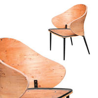 Nouvelle conception usine vente directe chaise contreplaqué cadre chaise canapé courbe contreplaqué cadre