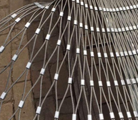 Sac à dos de voyage personnalisé en maille carrée de corde tressée en acier inoxydable, filet de sécurité antivol, résistant à la pliage et à la découpe, maille de 50 mm