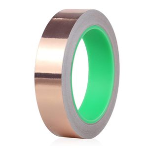 Cinta <span class=keywords><strong>de</strong></span> Cobre con Adhesivo Acrílico Conductivo <span class=keywords><strong>de</strong></span> 50m para Blindaje EMI <span class=keywords><strong>de</strong></span> Guitarra y Conexión a Tierra Eléctrica - Product Image 2