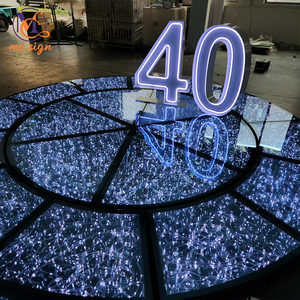 พื้นเต้นรำ LED แม่เหล็ก 3 มิติ กันน้ำ สำหรับงานแต่งงาน ขายส่ง - Product Image 2