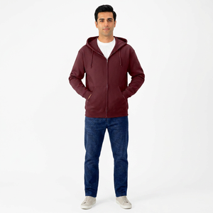 Sudaderas personalizadas de fabricación original al por mayor, sudaderas térmicas para hombre de alta calidad con cremallera reversible en venta - Product Image 1