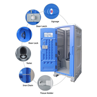 Toilettes portables en HDPE durables, entièrement personnalisables, préfabriquées, avec système de ventilation haute efficacité