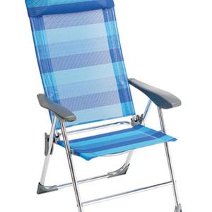 Chaise pliante de loisirs d'extérieur avec accoudoirs et dossier, peut être imprimée avec des publicités, chaises pliantes de plage - Product Image 2