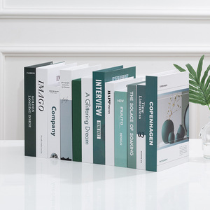 Ornements de Faux Livres Style Nordique Luxe Léger, Décoration de Livres Réalistes Style Ins, Accessoire Photo d'Affichage Anglais, Modèle de Livre - Product Image 1