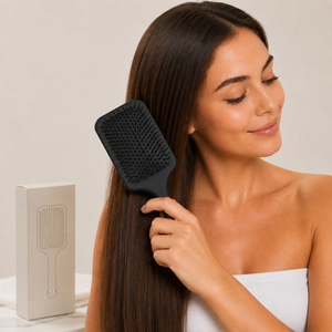 TL Nouveauté Grande Brosse Carrée Peinte à la Main Anti-Nœuds pour Coiffure et Boucles, Brosse de Massage à Coussin d'Air - Product Image 3