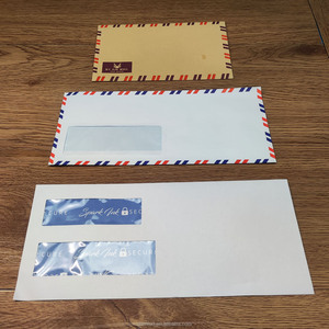 <span class=keywords><strong>Enveloppe</strong></span> à fenêtre en carton rigide de luxe, épaisse, avec logo personnalisé, petites enveloppes d'expédition pour lettres commerciales, enveloppes à argent, offset - Product Image 4