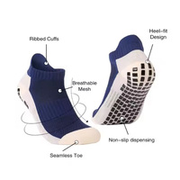 Chaussettes de football supérieures antidérapantes en stock Chaussettes de football à la cheville de haute qualité Chaussettes de sport antidérapantes