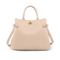 Nouveautés : Sac fourre-tout de luxe pour femme avec quincaillerie dorée, sac à bandoulière avec fermoir torsadé, idéal pour les essentiels quotidiens