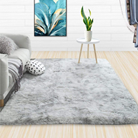 Tapis en peluche surdimensionné personnalisé pour l'intérieur, chambre à coucher, sol, tapis en fourrure de polyester, tapis moelleux et duveteux pour la maison, salon