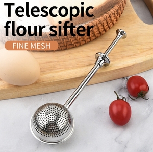 Plumeau à farine pour la cuisson Opération à une main Agitateur à sucre en poudre en acier inoxydable 304 - Product Image 3