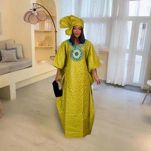 H & D 2025 Nouvelle Collection Robes Africaines pour Femmes Grandes Tailles – Robes <span class=keywords><strong>Boubou</strong></span> <span class=keywords><strong>Bazin</strong></span> - Product Image 3