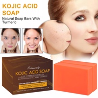 Savon Biologique Éclaircissant Anti-Acné à l'Acide Kojique pour Corps et Visage, Supprime les Taches Brunes et Noires, Blanchissant, Marque Privée en Gros