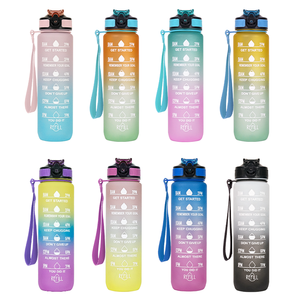 Fabricante de fábrica Logotipo personalizado profesional 32oz 64oz Drinkware Bpa Free Gym Botella de agua deportiva de plástico - Product Image 6