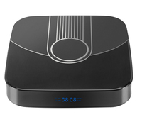 ZC-401P-D Android 11 TV Box Amlogic S905Y4 2GB+16GB 4K UHD WiFi Dual 2.4G 5G 5.0 Set-Top Box con Pantalla Digital