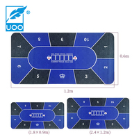 UOO Prix d'usine Roulette en caoutchouc Cartes de jeu de table de poker européen Tapis de jeu de table de poker