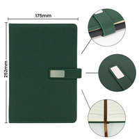 Carnet de notes personnalisable A5/B5 en cuir PU et lin pour petites entreprises avec serrure