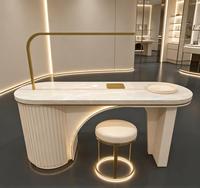 Lampe de table multifonctionnelle de luxe léger pour manucure avec aspirateur, pour une ou deux personnes, en promotion