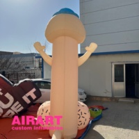 Garçon gonflable de pénis de forme de dessin animé sur mesure avec éclairage led B1