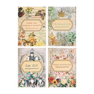 Paquete de 20 Pegatinas de la Serie Maravillas de la Naturaleza, Libro de Pegatinas de Gatos, Mariposas y Plantas - Product Image 5
