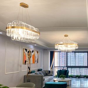 Nouveau design d'éclairage maison d'hôtel moderne lustre en cristal de luxe led suspension pour table à manger - Product Image 5