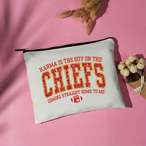 1 pc Karma Is The <span class=keywords><strong>Guy</strong></span> on The Chiefs Coming Straight Home To Me pattern Personalized Makeup Bag Travel Toilet Storage Bag - Product Image 5
