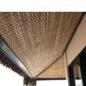 <span class=keywords><strong>Plafond</strong></span> intérieur <span class=keywords><strong>mat</strong></span>ériau décoratif tissé feuille de palmier tapis panneaux rotin artificiel bambou tissage pour <span class=keywords><strong>plafond</strong></span> - Product Image 5