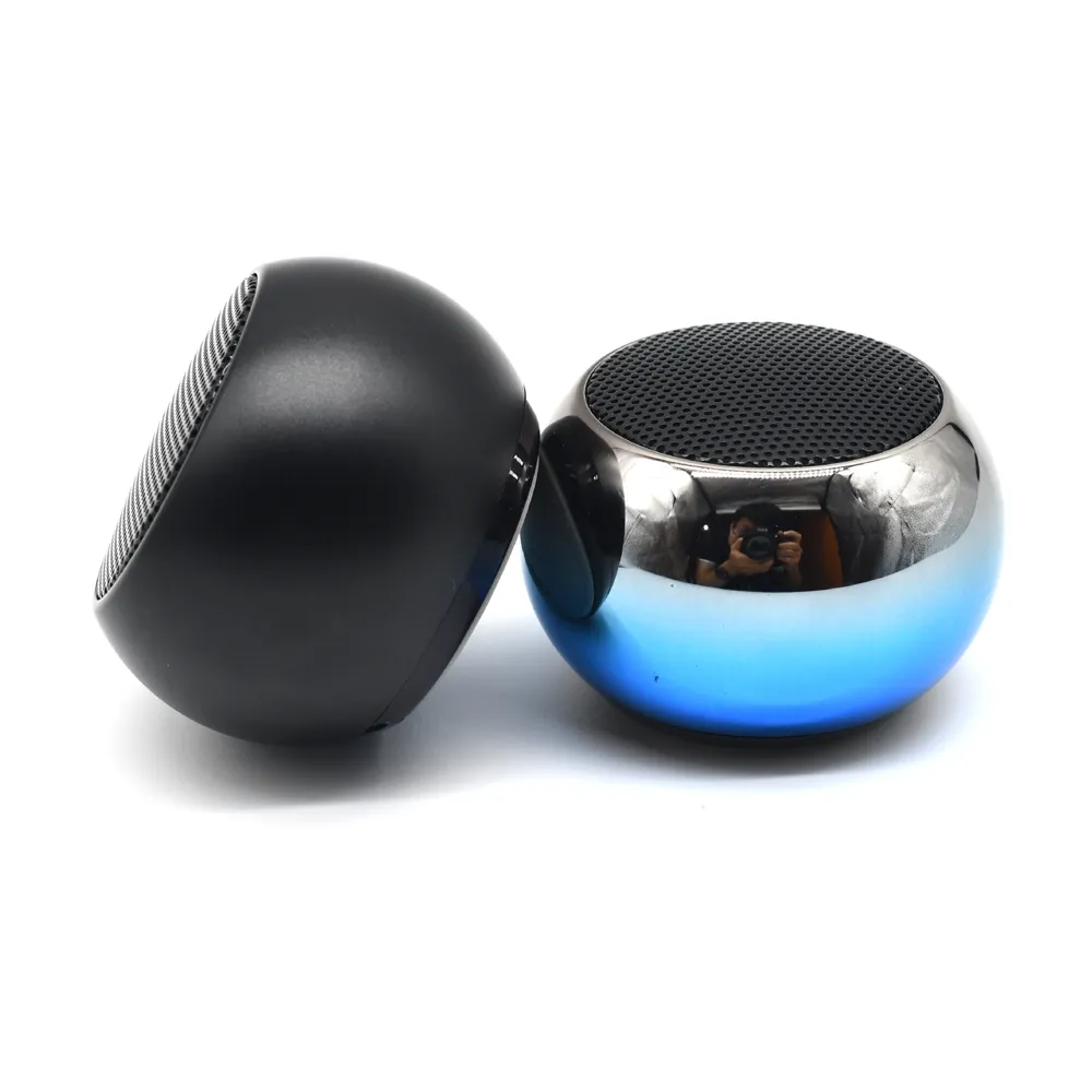 2022 Mini Super Rondheid Bluetooths Speaker Mobiele Telefoon Draadloze Speaker Mini Draagbare Tws Metalen Bluetooths Speaker