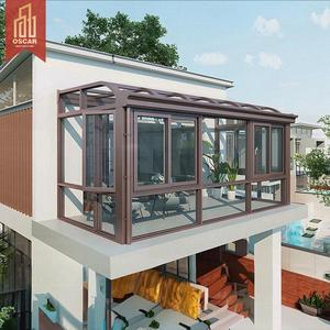 Véranda en verre de haute qualité, design moderne, en aluminium isolé, pour villas, jardin, détente en plein air, fêtes - Product Image 1